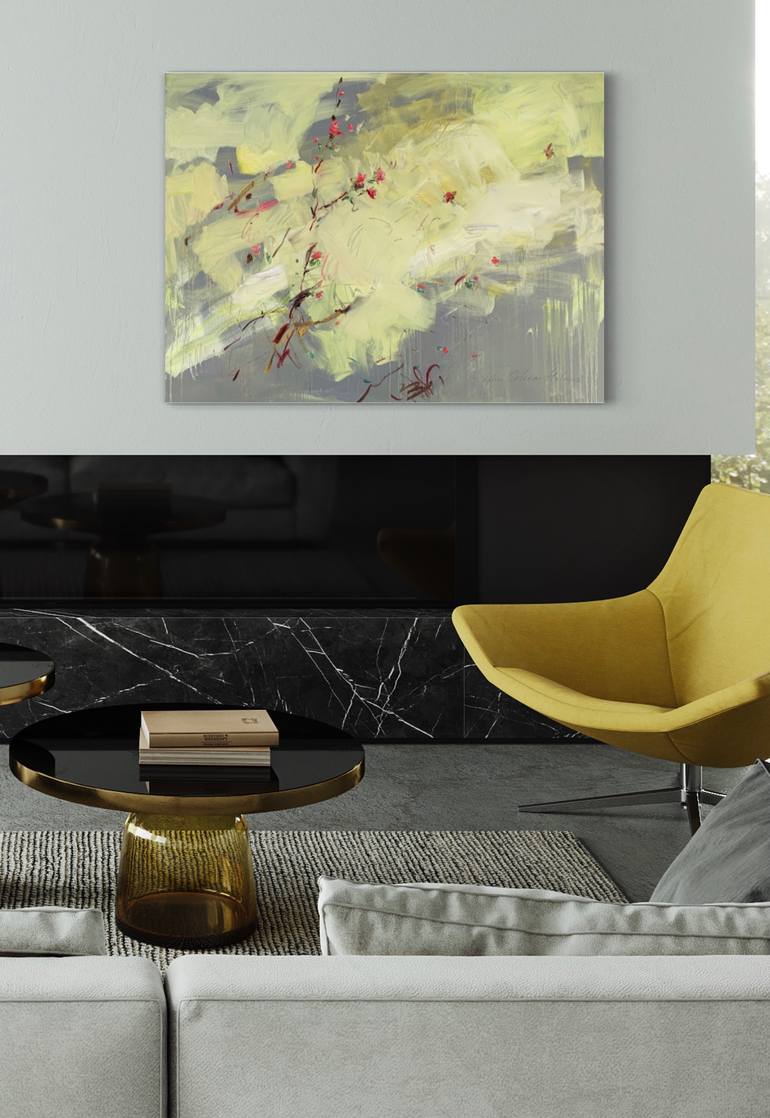 Original Abstract Landscape Painting by Lilia Orlova-Holmes