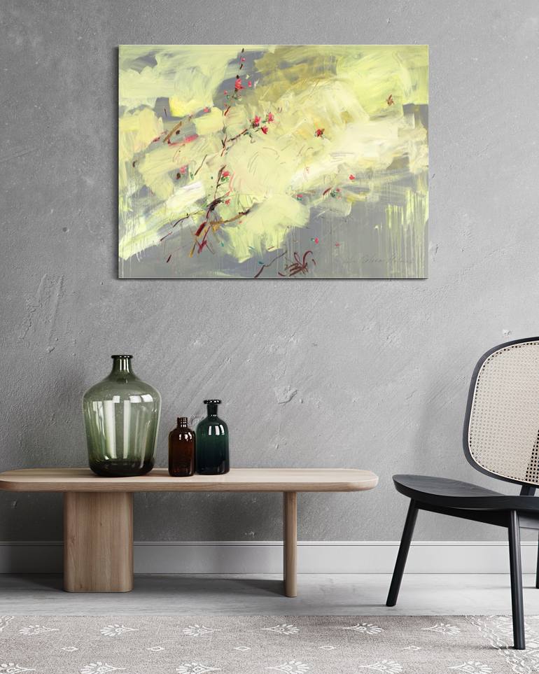 Original Abstract Landscape Painting by Lilia Orlova-Holmes