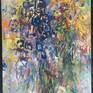 Large semi-abstract expressive and gestural painting.
The essence of flowers.