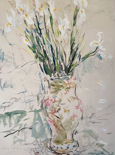 Print of Impressionism Floral Paintings by Lilia Orlova-Holmes