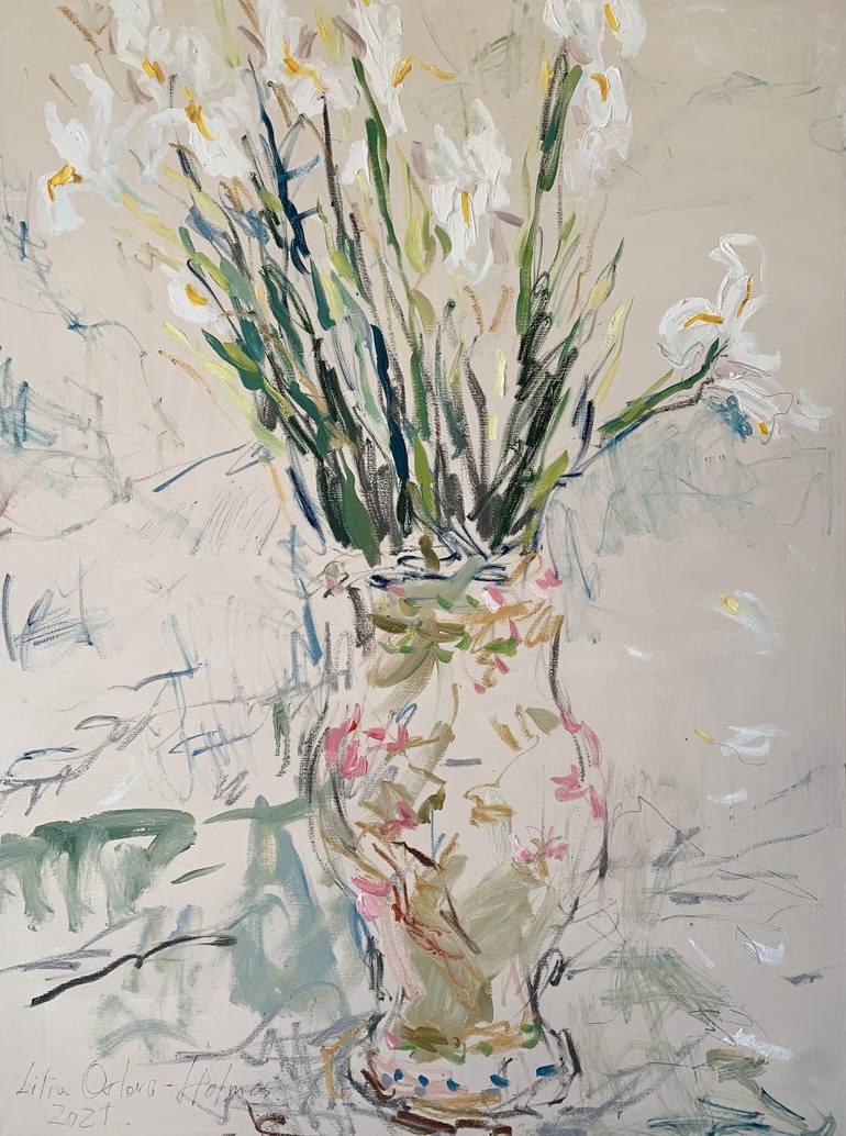 Original Impressionism Floral Paintings by Lilia Orlova-Holmes