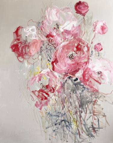 Original Abstract Floral Paintings by Lilia Orlova-Holmes