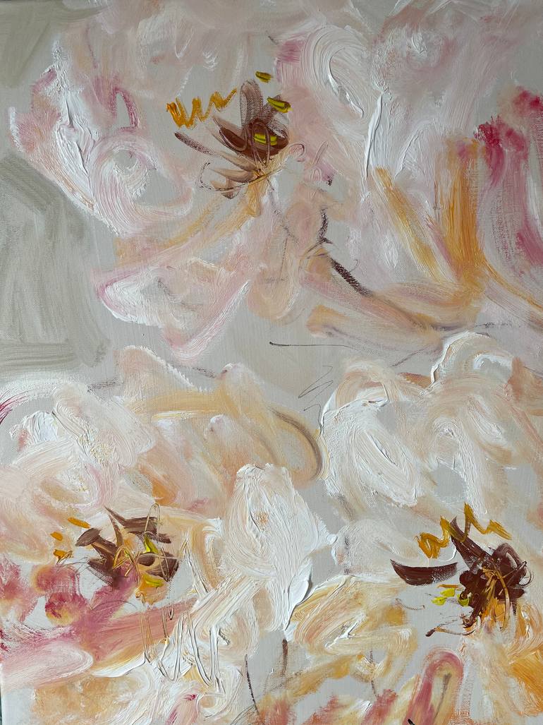 Original Abstract Floral Painting by Lilia Orlova-Holmes