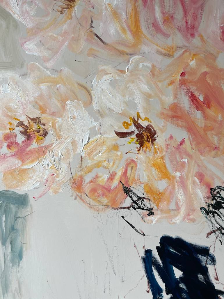 Original Abstract Floral Painting by Lilia Orlova-Holmes