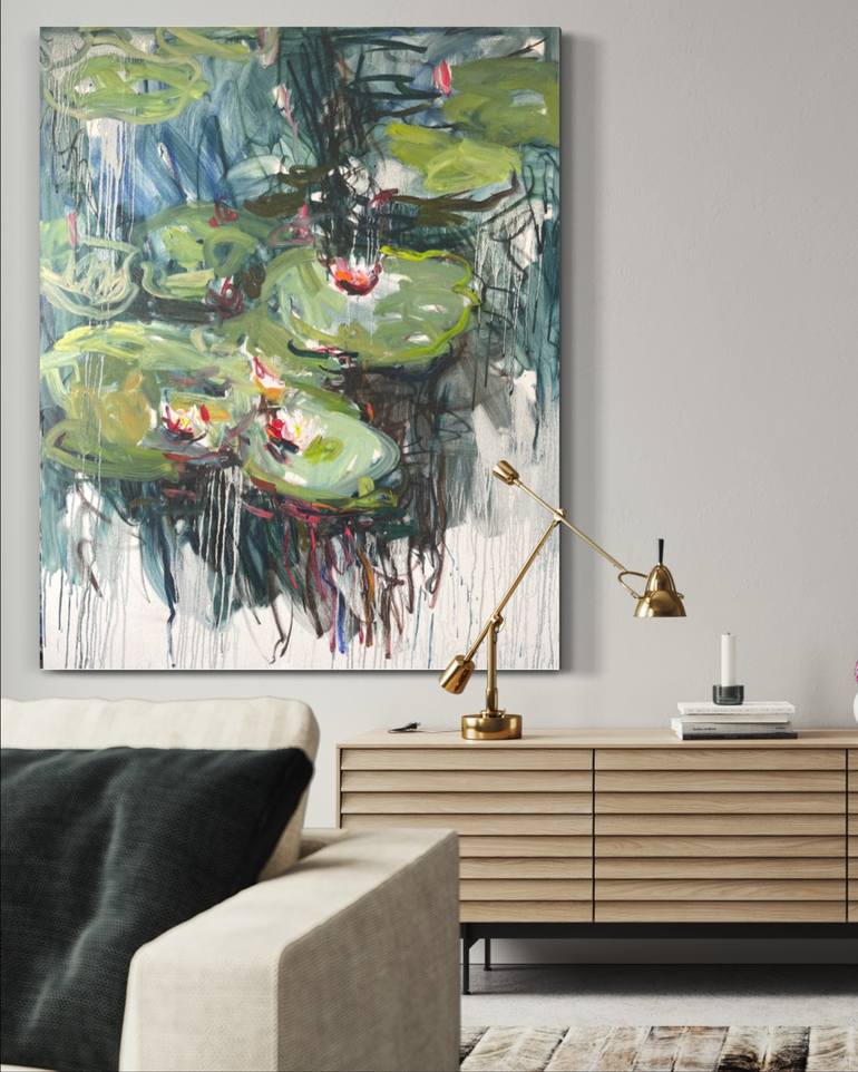 Original Abstract Expressionism Abstract Painting by Lilia Orlova-Holmes