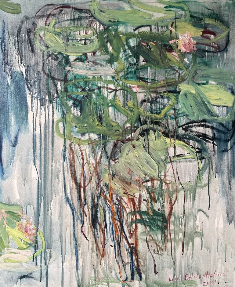 The small pond. Painting by Lilia Orlova-Holmes | Saatchi Art