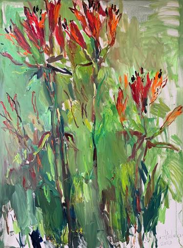 Print of Impressionism Floral Paintings by Lilia Orlova-Holmes