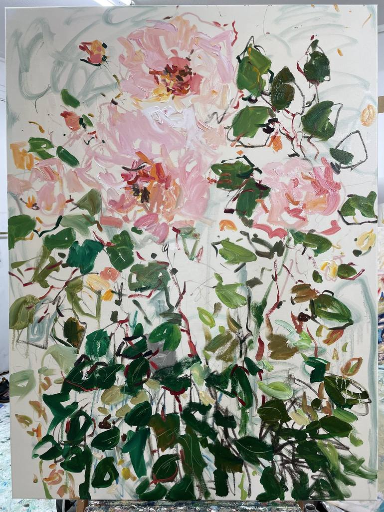 Original Impressionism Floral Painting by Lilia Orlova-Holmes