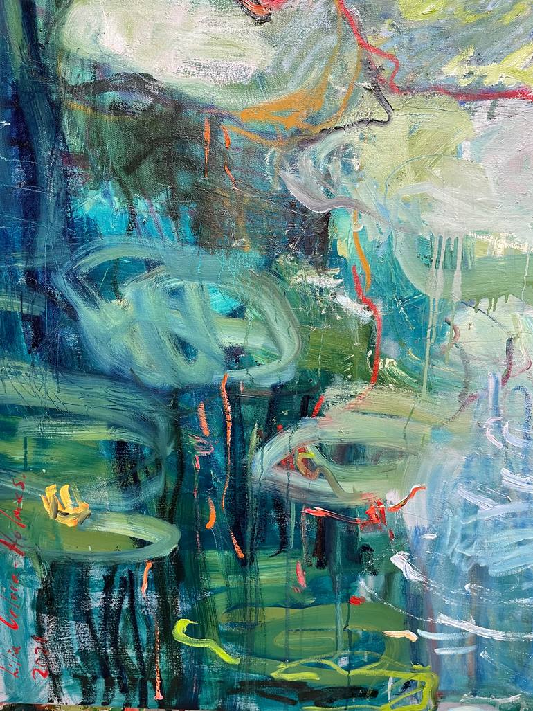 Original Abstract Nature Painting by Lilia Orlova-Holmes