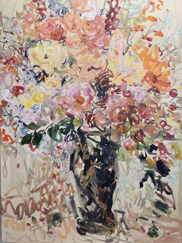Print of Impressionism Floral Paintings by Lilia Orlova-Holmes