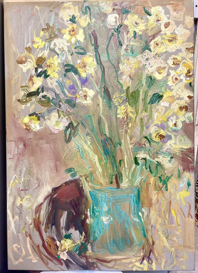 Original Impressionism Still Life Painting by Lilia Orlova-Holmes