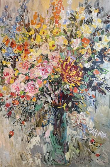 Print of Impressionism Floral Paintings by Lilia Orlova-Holmes