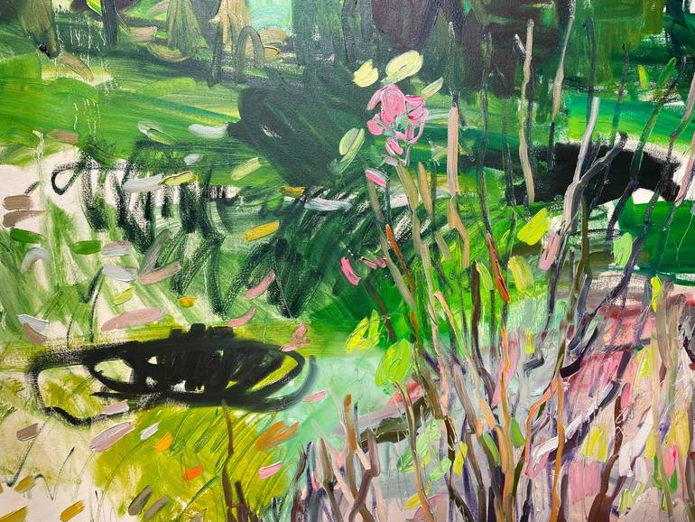 Original Abstract Landscape Painting by Lilia Orlova-Holmes