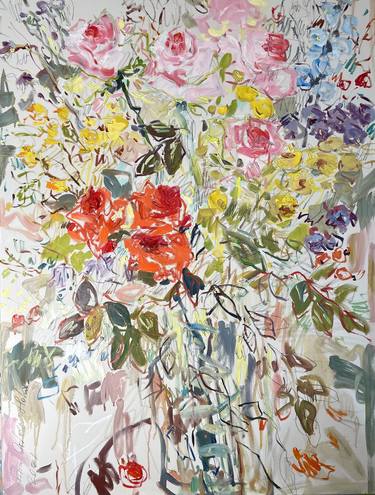 Print of Impressionism Floral Paintings by Lilia Orlova-Holmes