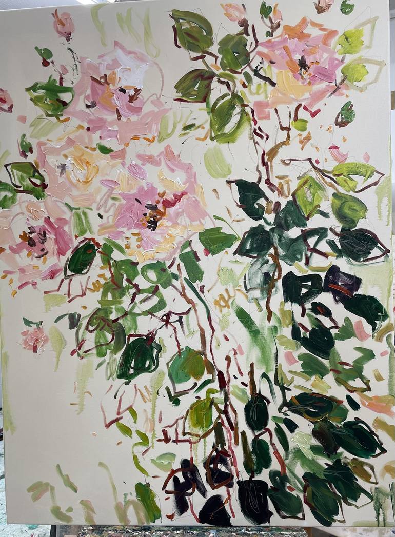 Original Floral Painting by Lilia Orlova-Holmes