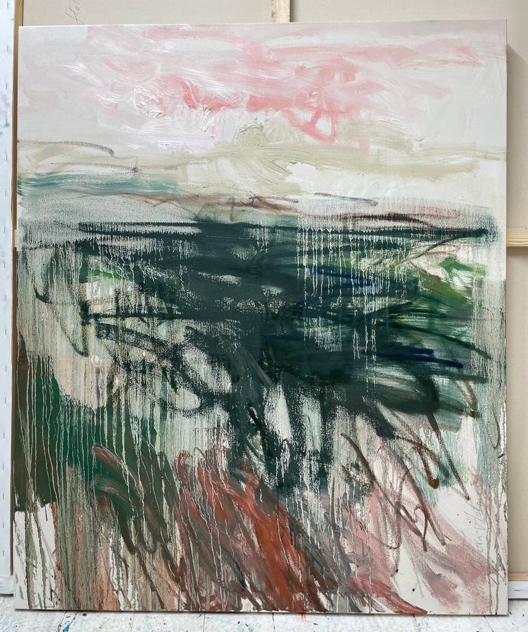 Original Abstract Landscape Painting by Lilia Orlova-Holmes