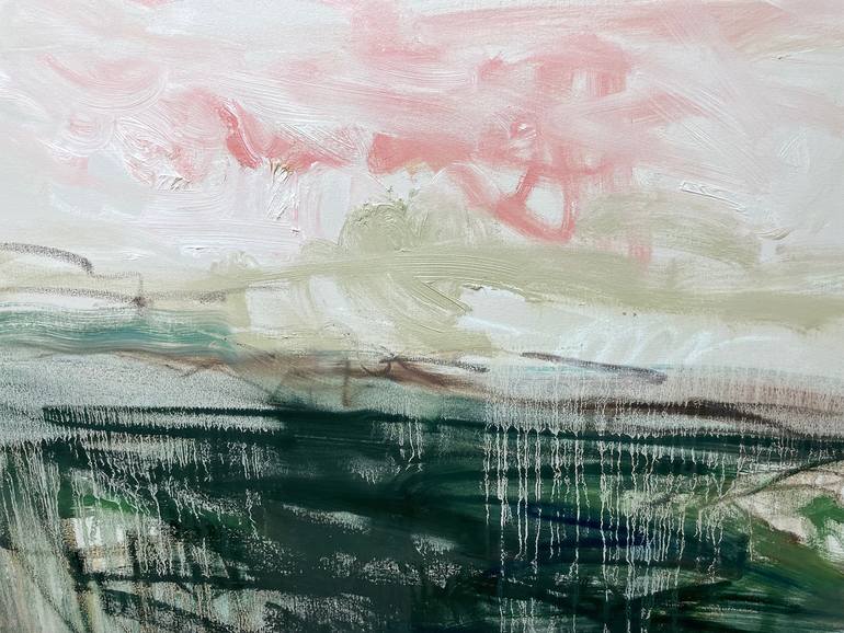 Original Abstract Landscape Painting by Lilia Orlova-Holmes