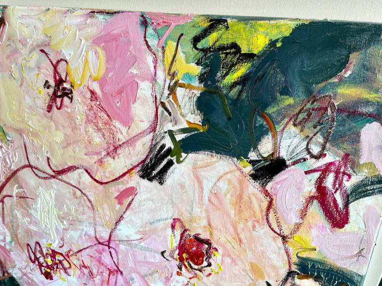 Original Expressionism Floral Painting by Lilia Orlova-Holmes
