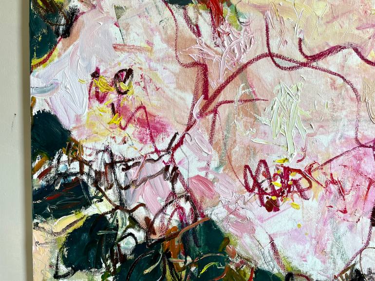 Original Expressionism Floral Painting by Lilia Orlova-Holmes