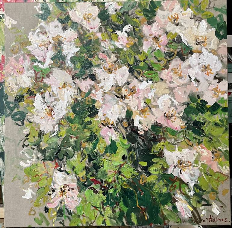 Original Floral Painting by Lilia Orlova-Holmes