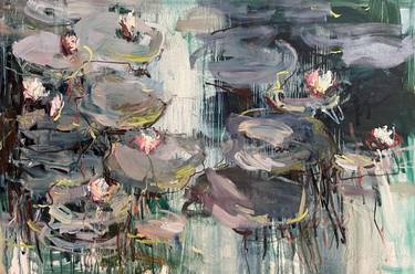 Saatchi Art Artist Lilia Orlova-Holmes; Paintings, “Lily pond. Reflections.” #art