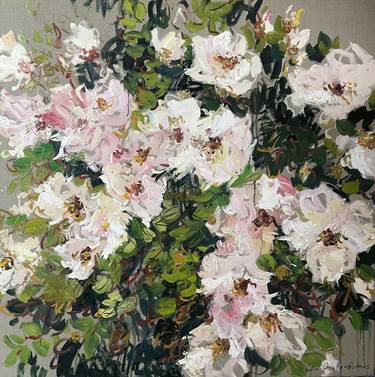 Saatchi Art Artist Lilia Orlova-Holmes; Paintings, “Summer roses” #art