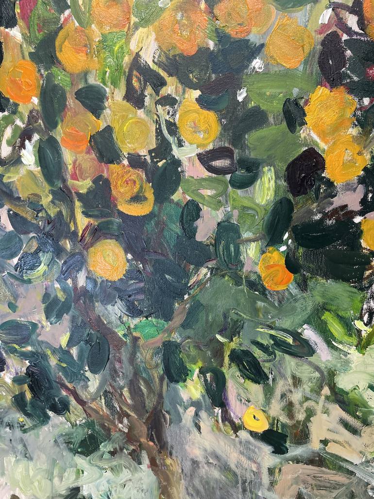 Original Expressionism Tree Painting by Lilia Orlova-Holmes