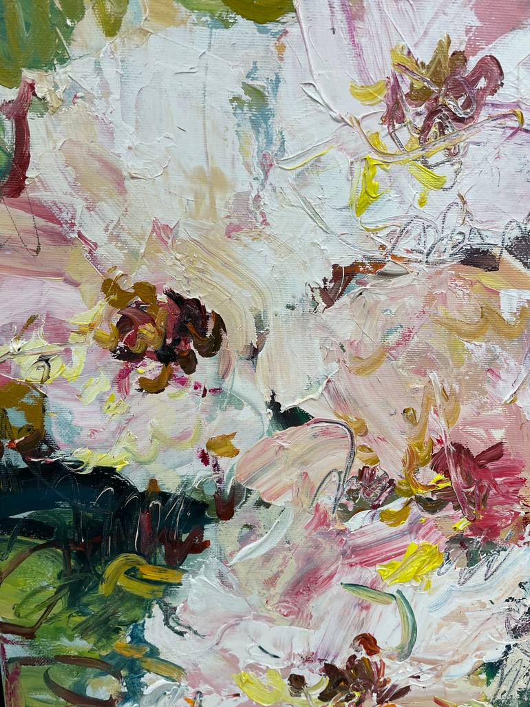 Original Impressionism Floral Painting by Lilia Orlova-Holmes