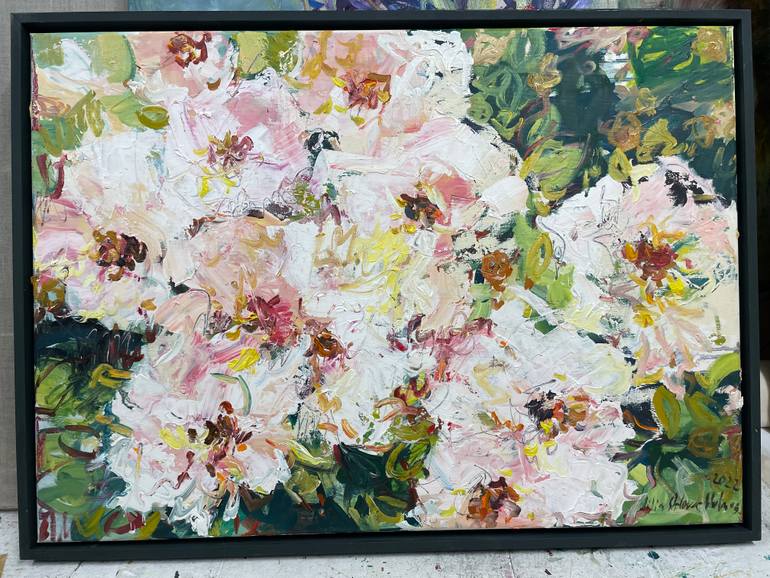 Original Impressionism Floral Painting by Lilia Orlova-Holmes