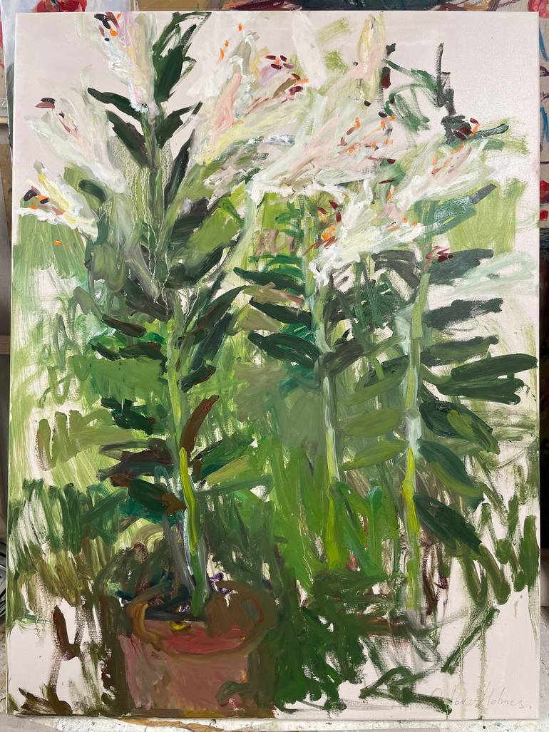 Original Expressionism Nature Painting by Lilia Orlova-Holmes