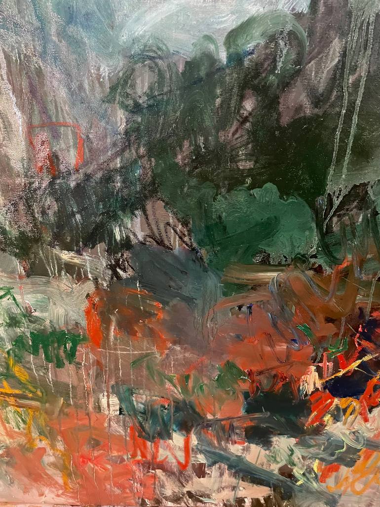 Original Abstract Expressionism Landscape Painting by Lilia Orlova-Holmes