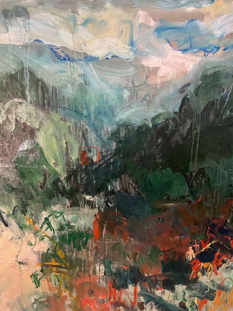 Original Abstract Expressionism Landscape Painting by Lilia Orlova-Holmes