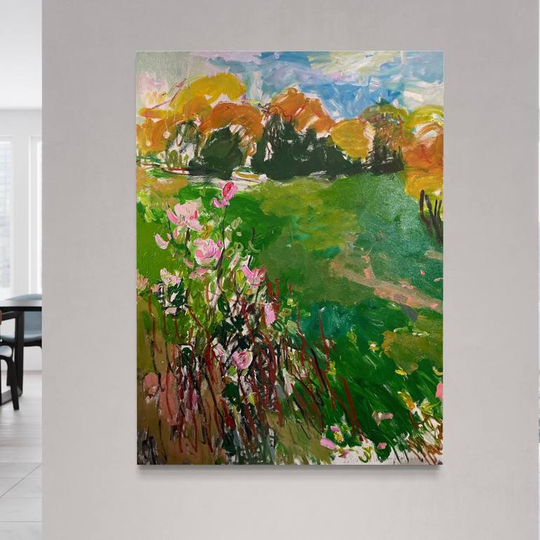 Original Impressionism Landscape Painting by Lilia Orlova-Holmes