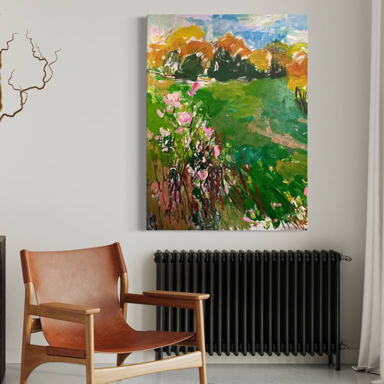 Original Impressionism Landscape Painting by Lilia Orlova-Holmes