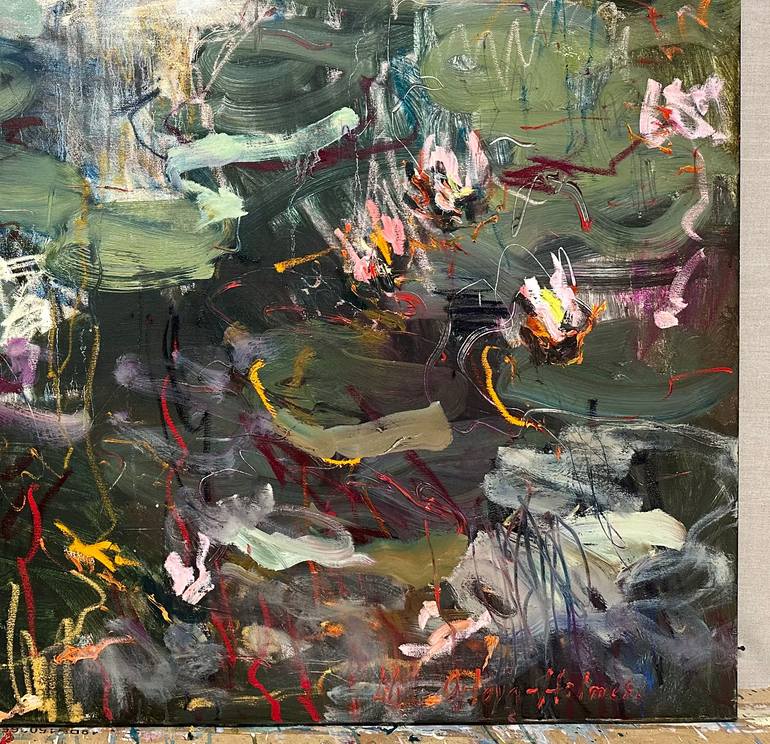 Original Abstract Expressionism Nature Painting by Lilia Orlova-Holmes