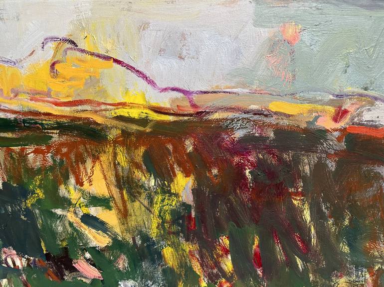 Original Abstract Expressionism Landscape Painting by Lilia Orlova-Holmes