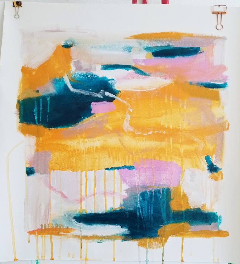 Original Abstract Expressionism Abstract Painting by Patricia Vargas