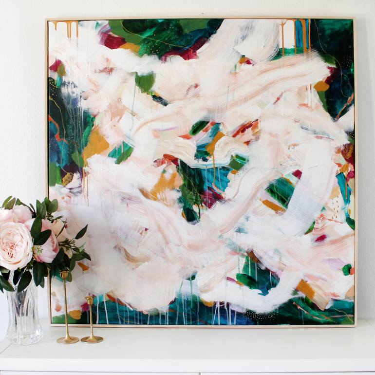 Original Abstract Expressionism Abstract Painting by Patricia Vargas