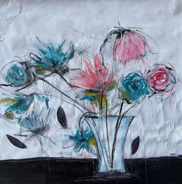 Original Floral Painting by Annie Rodrigue