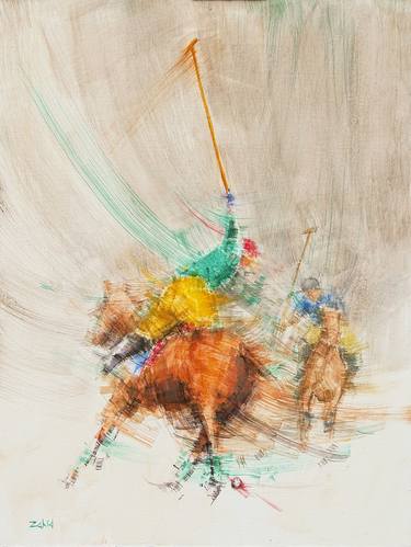 Print of Expressionism Horse Paintings by zahid saleem