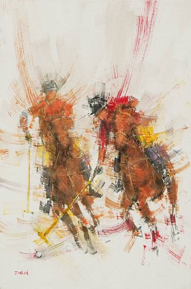 Print of Expressionism Horse Paintings by zahid saleem
