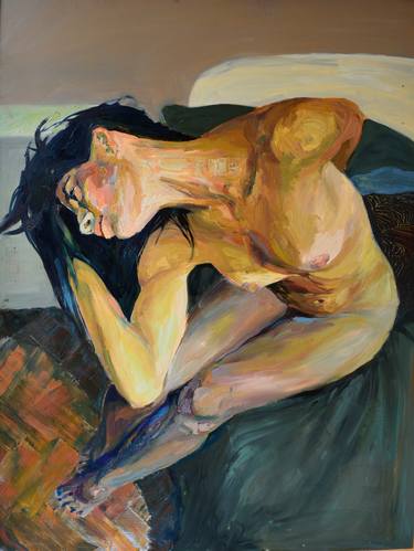 Original Expressionism Nude Paintings by Suzana Dzelatovic