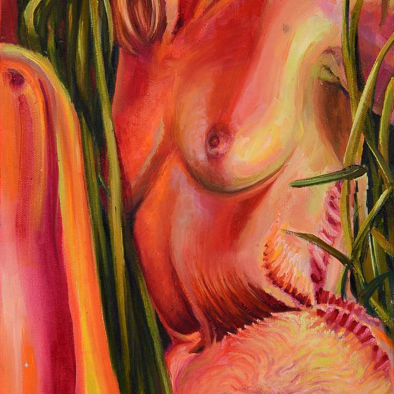 Original Figurative Erotic Painting by Suzana Dzelatovic