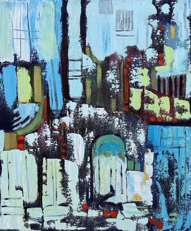 Print of Abstract Cities Paintings by Eliane Saheurs