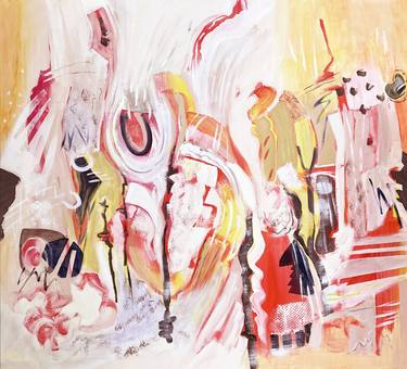 Print of Abstract Expressionism Abstract Paintings by Eliane Saheurs