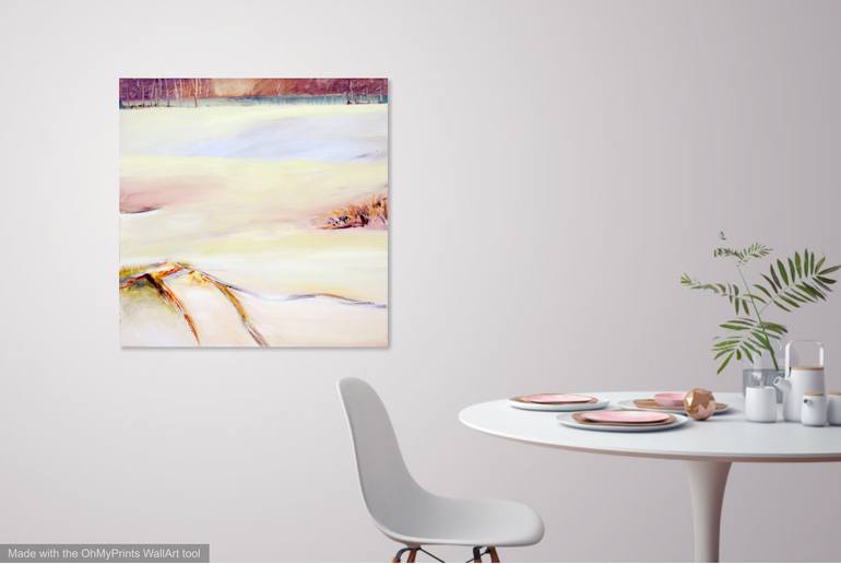 Original Abstract Expressionism Landscape Painting by Eliane Saheurs