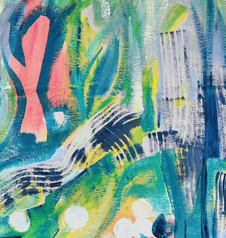 Original Abstract Expressionism Abstract Painting by Eliane Saheurs