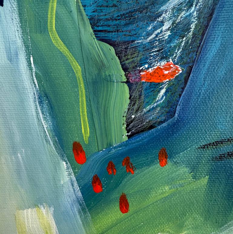 Original Abstract Expressionism Abstract Painting by Eliane Saheurs