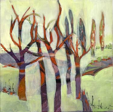 Original Expressionism Landscape Painting by Eliane Saheurs