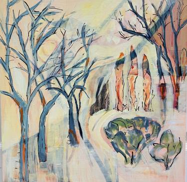 Original Expressionism Landscape Painting by Eliane Saheurs